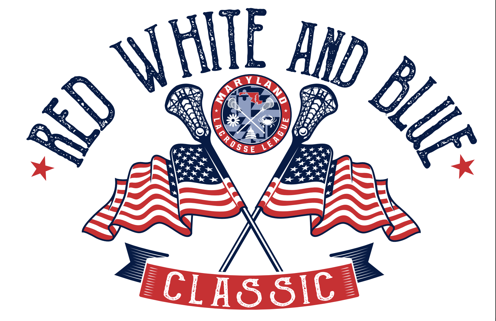 Red, White, and Blue Summer Classic Logo