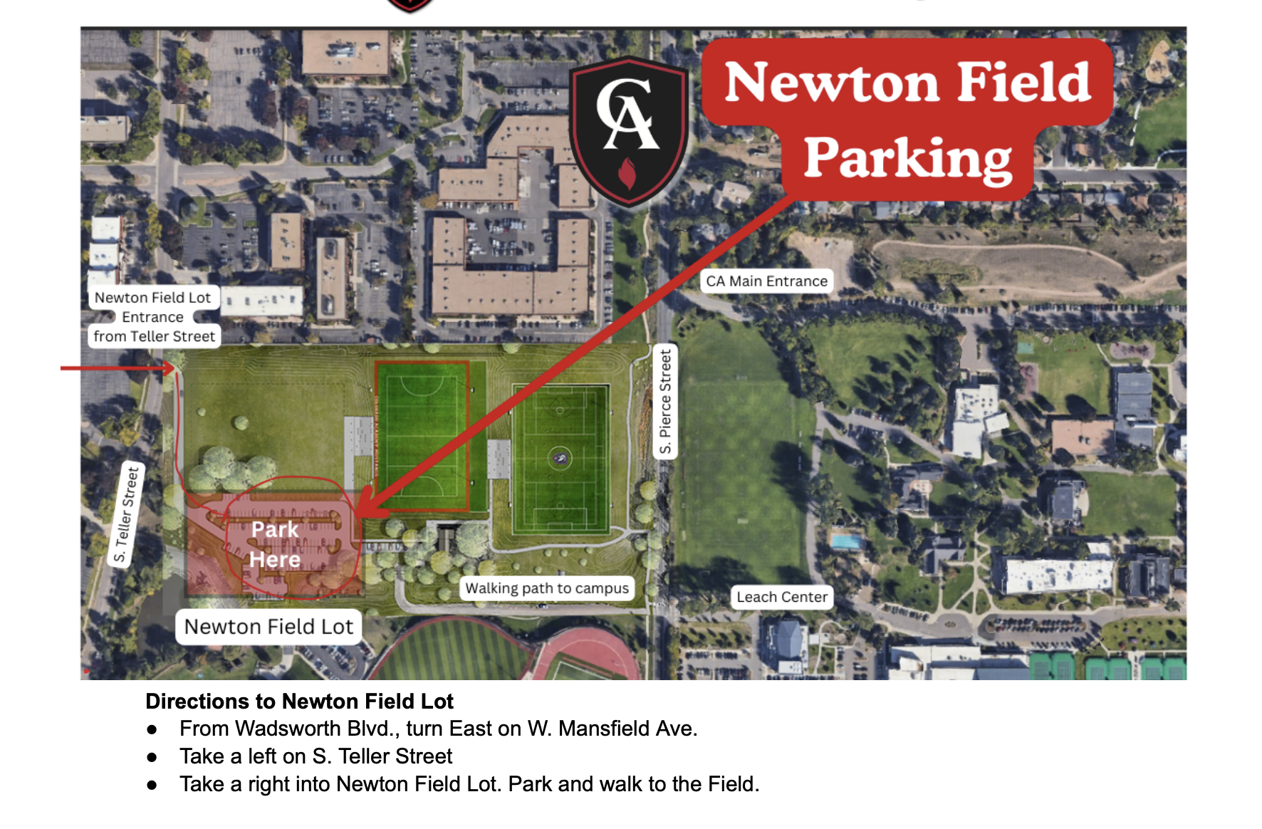 Newton Field Parking